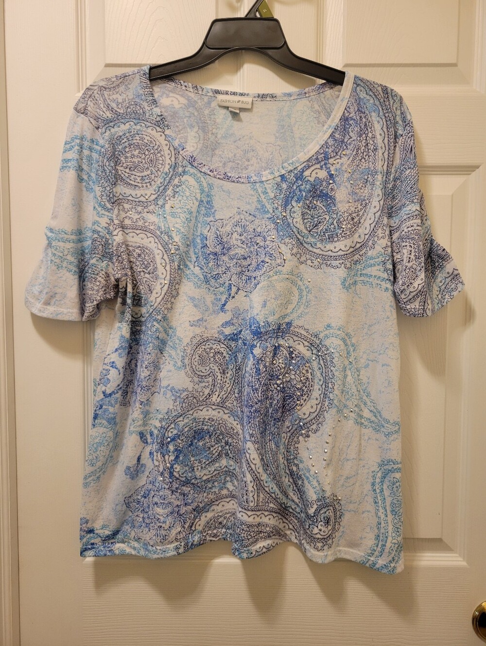 Womens Sz. 2X Paisley Top